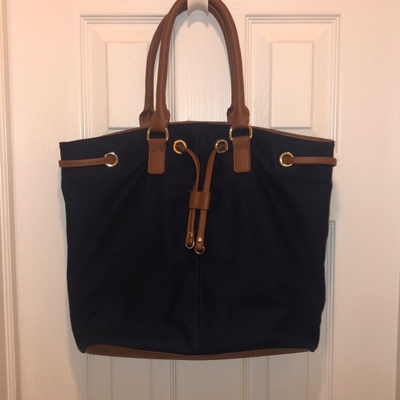 Talbots Blue and Brown bag - Picture 1 of 6